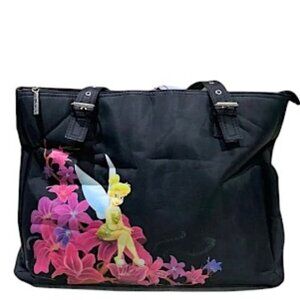 Disney Black Tote Bag Featuring Tinkerbell